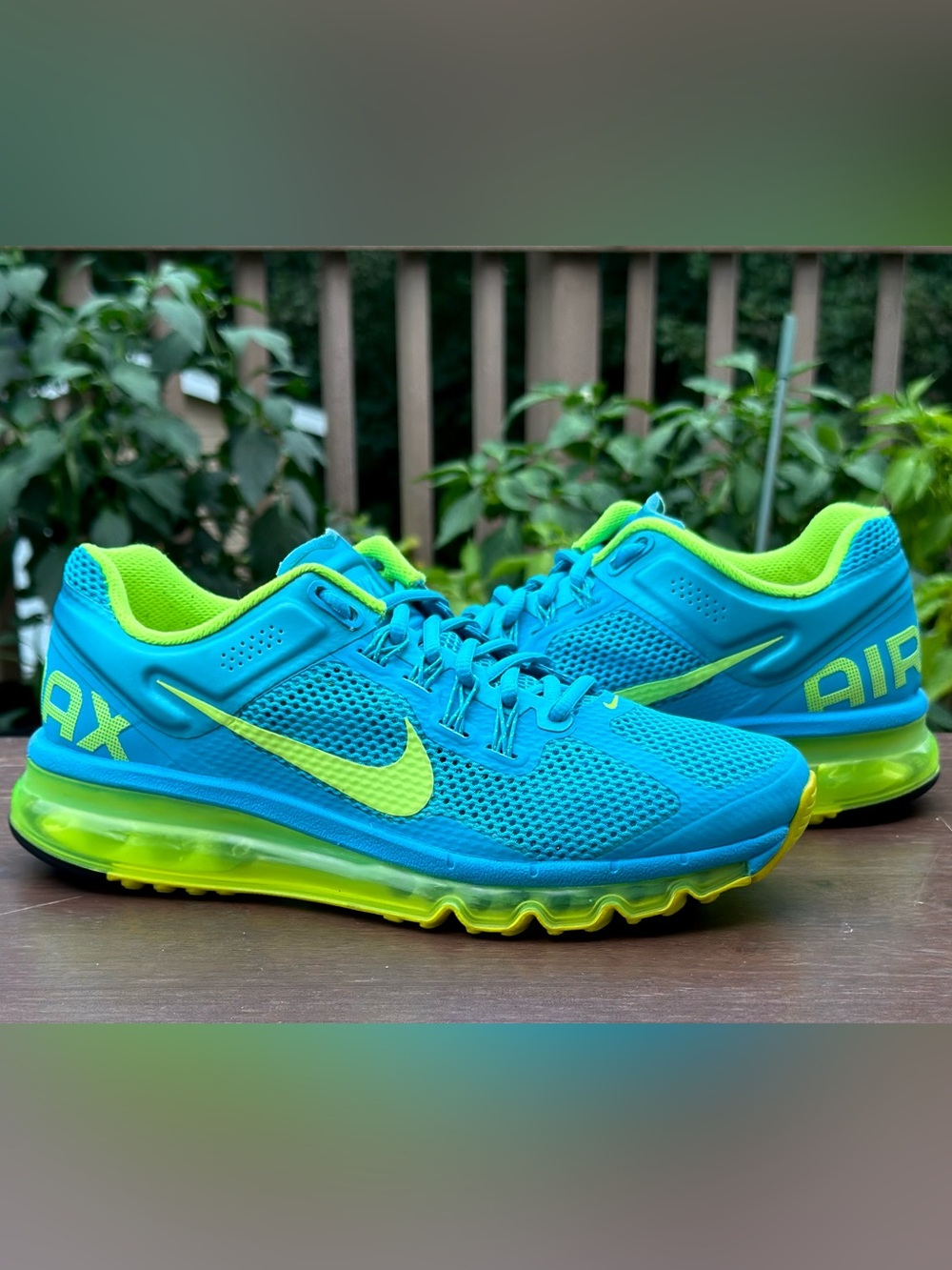 Nike Air Max+ 2013 Women’s Size 8.5 Gamma Blue Volt Running Shoes 555363-470